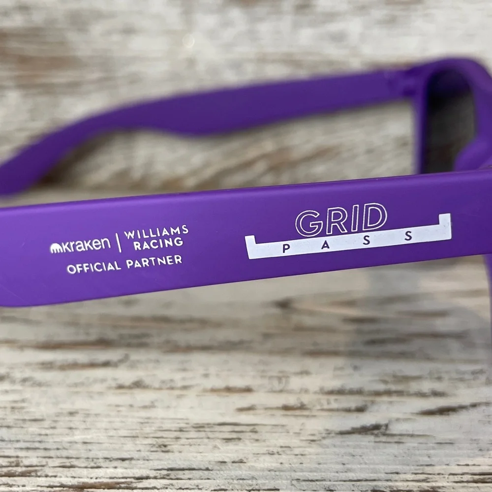 WILLIAMS Formula 1 F1 Racing Team Sunglasses Grid Pass Albon Carlos Sainz Purple